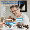 Gelielim Portable CD and Cassette Player Combo - Cassette Tape Player Boombox with AM FM Radio, Boom Box CD Player for Home, AUX/TF/USB/MP3 Player with LCD Display, AC/DC Powered, Gift for Seniors view 4