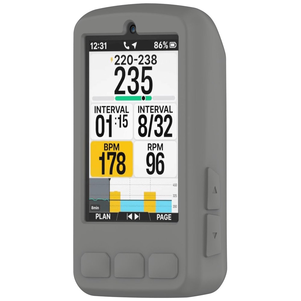 ROAM V3 Case Cover Compatible with Wahoo ELEMNT ROAM V3 Bike Computer Accessories (Grey)