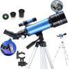TYUHDUYUR Telescope for Adults Astronomy Beginners 70Mm Refractor Telescopes with Adjustable 51 Inch Tripod Phone Adapter Erect-Image Diagonal and Moon Filter view 1