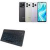 BoxWave Keyboard Compatible with Cubot A40 - SlimKeys Bluetooth Keyboard - with Backlight, Portable Slim LED 7 Colors - Jet Black view 1