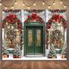 10x8ft Shop Photography Background Winter Snow Christmas Family Party Birthday Portrait Background view 1