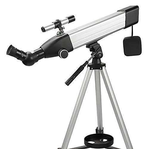 TYUHDUYUR Professional Portable Observation and Learning Telescope Professional Astronomical Telescope Monocular 60MM Refractive Outdoor Travel Spotting Scope with Tripod for Beginners