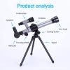 TYUHDUYUR Telescopes for Kids Beginners 60mm HD Refractor Telescope for Astronomy Starter Scope with Tripod Finder Scope Telescope for Moon Planets view 3