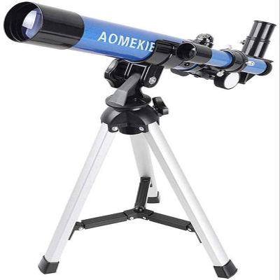 TYUHDUYUR High Power HD Kids Telescope for Adults Astronomy Beginners 40mm Aperture 400mm Focal Length Mount Astronomical Refracting Telescope Fully-Coated Glass Optics Blue