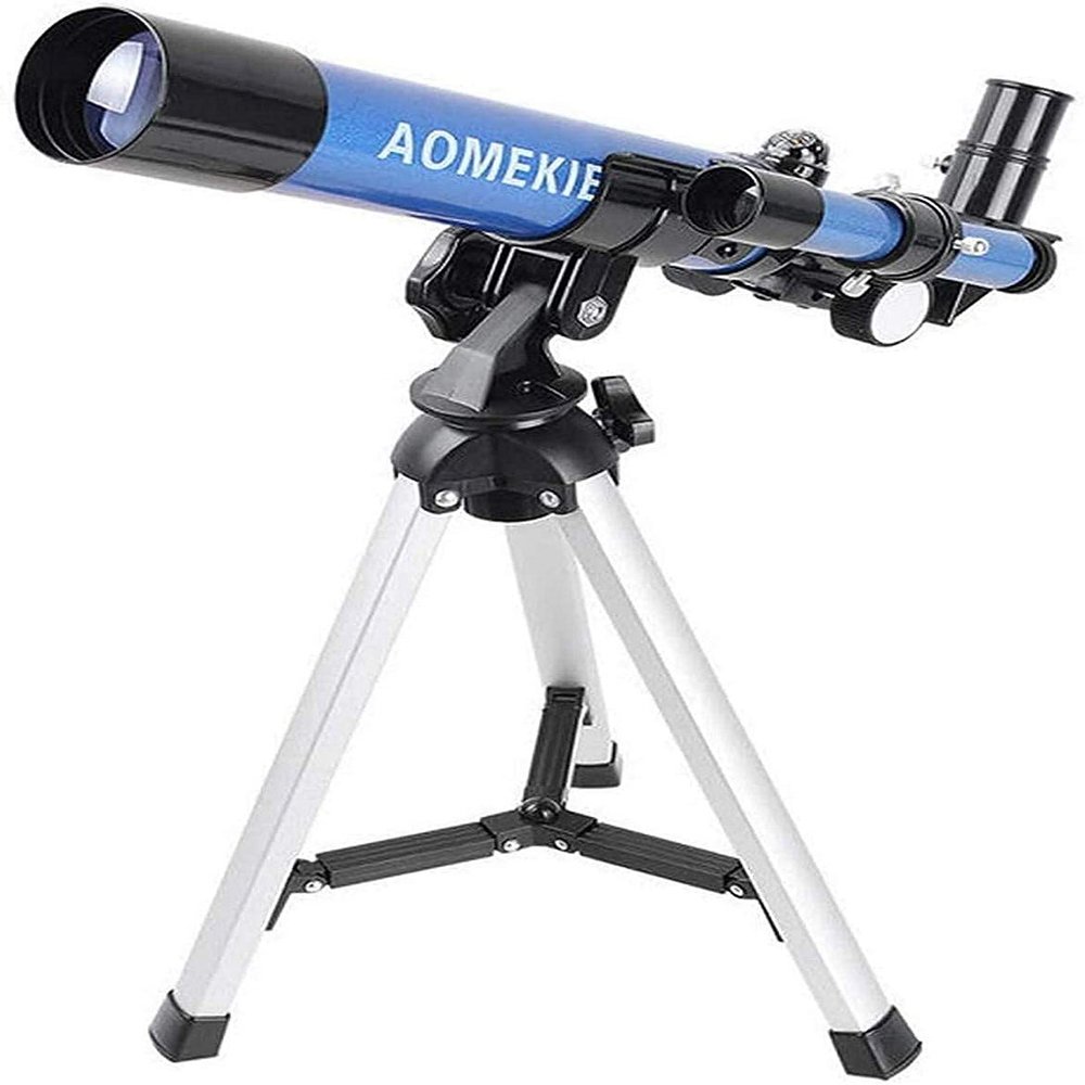 TYUHDUYUR High Power HD Kids Telescope for Adults Astronomy Beginners 40mm Aperture 400mm Focal Length Mount Astronomical Refracting Telescope Fully-Coated Glass Optics Blue