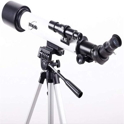 TYUHDUYUR Telescope for Astronomy 60mm Aperture 500mm Mount Astronomical Refracting Telescope 1.5X Erecting Eyepiece 3X Barlow Lens