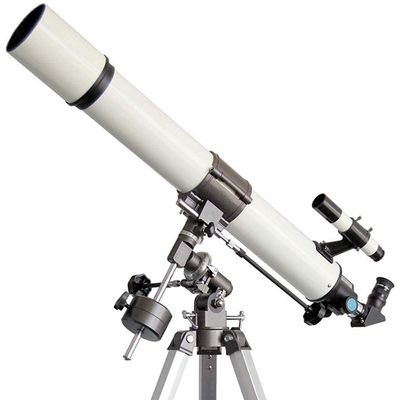 TYUHDUYUR Portable Refractor Telescope Fully Coated Glass Optics Ideal Telescope for Beginners with Equatorial Mount