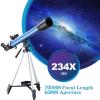 TYUHDUYUR Telescope 700mm Focal Length 234X Magnification Astronomy Refractor Telescopes with Tripod Smartphone Adapter Backpack view 2