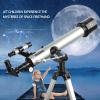 TYUHDUYUR Astronomy Telescopes Telescope for Beginners with Adjustable Tripod Eyepieces and Planetary Mirror 700/60mm HD Refractor Telescopes for Kids and Adults view 2
