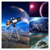 Telescopes for Kids Beginners Wide-Angle Astronomical Telescope 150X Monocular Lunar Observation Telescope Starter Scope with Tripod & Smartphone Adapter Great Gift for Adults Beautiful Home view 2