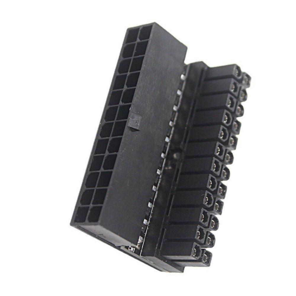 90 Degree ATX24Pin Power Adapter Right Angled ATX24Pin Adapter for Streamlined Desktop Motherboards Power Connection