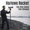 Harlowe Rocket Monopod and Fluid Head Kit for Photographer Camera and Lights 360 Swivel Carbon Fiber Monopod Stand and Fluid Head for Studio/Travel Photography and Video Recording view 2
