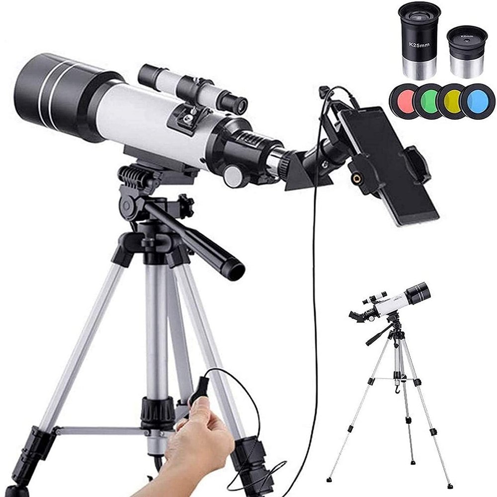 TYUHDUYUR Super Binoculars Telescopes for Adults Astronomical Telescope with Tripod Smartphone Adapter Portable T Stargazing High Magnification High-Definition Telescope