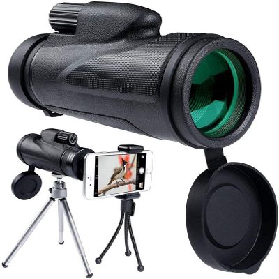 TYUHDUYUR Binoculars 12x50 monocular Telescope 12 Times Magnification Zoom Lens Durable and Clear FMC BAK4 Prism with The Smart Phone Holder and Stand
