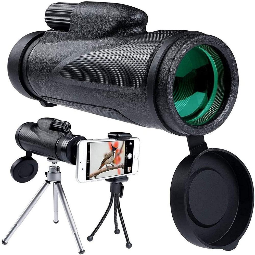 TYUHDUYUR Binoculars 12x50 monocular Telescope 12 Times Magnification Zoom Lens Durable and Clear FMC BAK4 Prism with The Smart Phone Holder and Stand