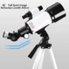 TYUHDUYUR High Power HD Astronomical Telescope HD Refractor Telescope with Adjustable Tripod and Phone Holder 70mm Fully Coated Lens Barlow Lens for Beginners and Kids view 3