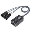 AOOOWER 4 Channel 3Pin Male/Female Snake Multi Networking Snake Receiver to Single Cable