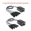AOOOWER 4 Channel 3Pin Male/Female Snake Multi Networking Snake Receiver to Single Cable view 2