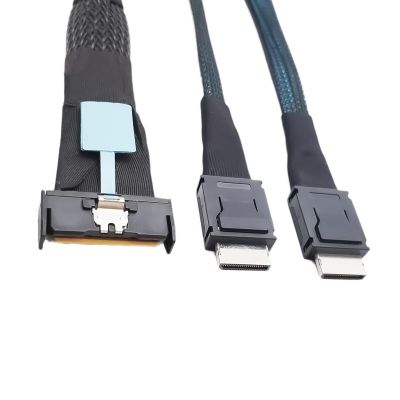 8i 74Pin to Two 8611 Interfaces Conversion Adapter Cable Extender Cord for Hard Disk Server Cable 50CM
