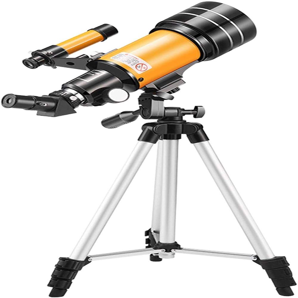 TYUHDUYUR F30070 Astronomy Beginner Telescope for Kids & Adults 70mm Aperture Refractor Astronomical Telescope with Adjustable Tripod Stargazing