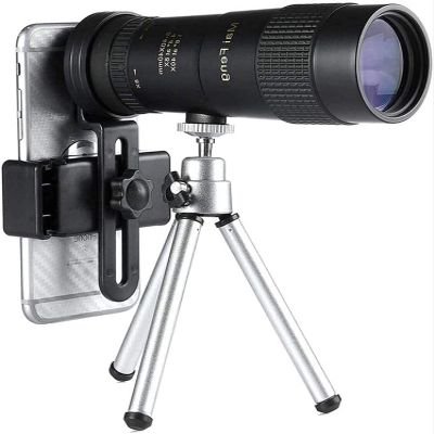 TYUHDUYUR Binoculars 8-40X40 Monocular Telescope Compact Retractable Zoom Waterproof Bak4 Professional ED Glass with Tripod Phone Clip