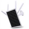 GOWENIC Solar Powered Outdoor 4G LTE Modem Router with SIM Card Slot, 12W 300Mbps Solar WiFi 6 Extender, Outdoor Wireless Router, WiFi Extender Signal Booster 150M Range (White Antennae) view 1