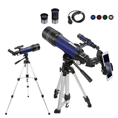 TYUHDUYUR Astronomy Refractor Monocular Telescopes HD Glass Optics Lenses Travelling Telescope with Phone Adapter Moon Filter