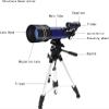 TYUHDUYUR Astronomy Refractor Monocular Telescopes HD Glass Optics Lenses Travelling Telescope with Phone Adapter Moon Filter view 2