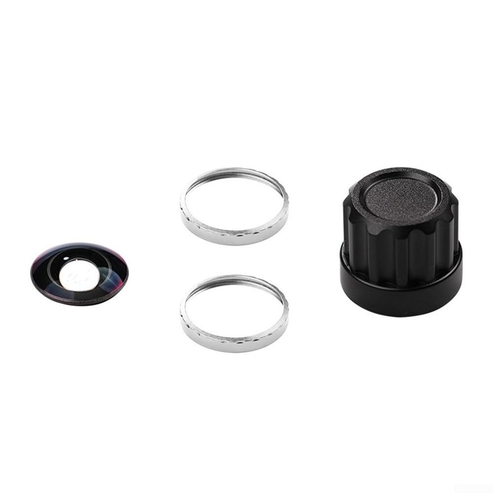 Replacement Lens Set For Insta360 X5, HD Optical Glass Portable Travel Outdoor Photography Gear, With Aluminum Alloy Ring And Removal Tool(silver)