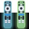 2 Pack Luminous Remote Cover Compatible with 2025 Onn Google TV Box 4K pro Remote, Shockproof Case for Onn Google TV Remote Controller, Lightweight Anti-Slip Skin-Friendly Silicone Skin Sleeve view 1