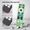 2 Pack Luminous Remote Cover Compatible with 2025 Onn Google TV Box 4K pro Remote, Shockproof Case for Onn Google TV Remote Controller, Lightweight Anti-Slip Skin-Friendly Silicone Skin Sleeve view 2