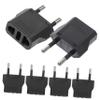 POPETPOP 6pcs US to Adapter Converter Household Socket Converter for Electrical Appliances Under Compact and Adapter with Pure Copper Pins Black view 1