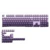 136 Key PBT Double Shot Side Print Backlit Keycaps Compatible with MX Style Mechanical Keyboards for 108 96 87 80 84 68 64 61 Key Layouts(Purple-OEM Side) view 1