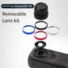 Replacement Lens Set For Insta360 X5, HD Optical Glass Portable Travel Outdoor Photography Gear, With Aluminum Alloy Ring And Removal Tool(Blue) view 3