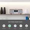 LEMEGA M3P WiFi Internet Radio,FM Digital Radio,Spotify Connect,Bluetooth Speaker,Stereo Sound,Wooden Box,Headphones-Out,AUX-in,40 Presets,Dual Alarms Clock,Remote and OKTIV App Control -Dark Walnut view 2
