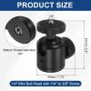 PATIKIL 1/4" Mini Ball Head with 1/4" to 3/8" Screw, 360 Rotating Screw Tripod Mount Panoramic Ball Head DSLR Camera Mount Base Adapter Photograph for Phone Light Camera Loading 6.6lb view 2