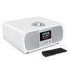 LEMEGA M3P 2.1 Music System with Internet Radio,FM Radio, Spotify Connect, Bluetooth Speaker,Wooden Box,40 Presets,Dual Alarms Clock,Remote and App Control - Satin White view 1