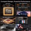 Beelink Mini PC, SER5 MAX Ryzen 7 7735HS (8C/16T, Turbo 4.75GHz), 24GB LPDDR5 RAM 500G PCIe4.0 SSD, Mini Desktop Computers Support 4K Triple Display/WiFi 6/BT5.4/DP+HDMI+USB-C/RJ45 2.5G LAN view 2