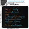 Lunch Lady Definition Mouse Pad, Black Humorous Dictionary Style, 9.5x7.9 Inches, Gaming Mousepad Mouse Mat view 3