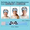 Toddler Headband Headphones Wireless, Kids Bluetooth Earphones for iPad, Safe Volume - Wired School Headphones with 3.5 MM Jack, Sleep Mask for Kids, Travel Accessories Gift for Boys & Girls (Panda) view 2