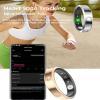 Ladies Smart Ring for Women Health Ring Heart Rate Monitor Sleep Tracker Fitness Tracker Calories Step Counter Pedometer Gesture Control Waterproof Compatible with iOS Android Phones Elegant Ring view 3