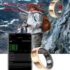 Ladies Smart Ring for Women Health Ring Heart Rate Monitor Sleep Tracker Fitness Tracker Calories Step Counter Pedometer Gesture Control Waterproof Compatible with iOS Android Phones Elegant Ring view 4