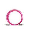10pcs 1m OM4 Fiber Optic Patch Cords - Red/Purple(LC-SC) view 4