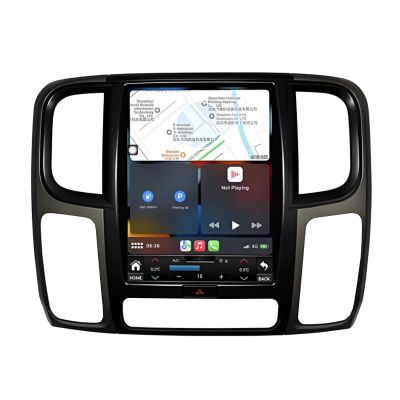 13 Car Stereo for Dodge Ram 2014-2018 with Wireless Carplay/Android Auto, 4+64G Car Radio Head Unit with Brackets, GPS/Blutooth 5.0/FM/AM/Mirror Link (13" for Panel no-upgrate)