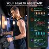 2025 DA GPT Smart Watch with Bluetooth Call,1.19-inch AMOLED Display, 24/7 Heart Rate, Blood Oxygen, Blood Pressure, Sleep Monitor, 107 Sports Fitness Tracker, Compatible Android and iOS Black Green view 3