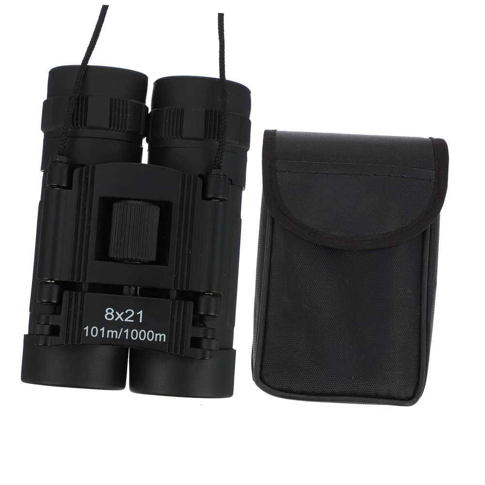 KALLORY Compact Foldable Binoculars Lightweight for Bird Watching and Concerts Night Vision Low Light Outdoor Handheld Telescope with Multi Coated Lens and Skid Grip
