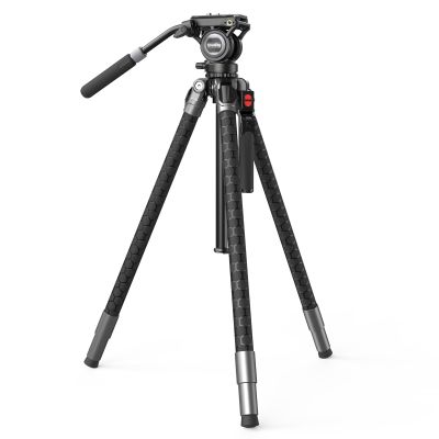 SMALLRIG x Potato Jet TRIBEX SE Hydraulic Aluminum Camera Tripod, with Video Fluid Head, 6kg/13.2lb Load, Max Height 166cm, Professional Video Tripod for Interviews/Wedding/Landscape - 5305