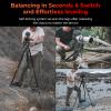 SMALLRIG x Potato Jet TRIBEX SE Hydraulic Aluminum Camera Tripod, with Video Fluid Head, 6kg/13.2lb Load, Max Height 166cm, Professional Video Tripod for Interviews/Wedding/Landscape - 5305 view 3