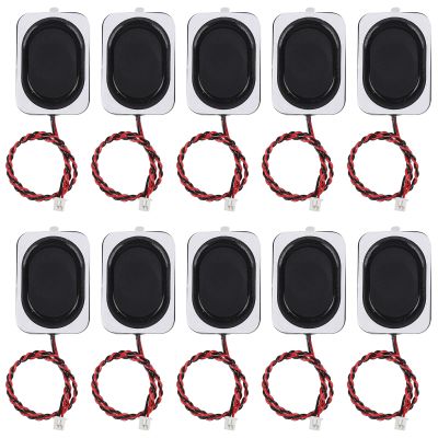 10pcs Speaker 4 Ohm 3W Full Range Cavity Sound HiFi Speaker Accessories Ultra-Thin with JST1.25 mm 2-Pin Interface Wire, for Computer Electronic Project Application Components for Arduino