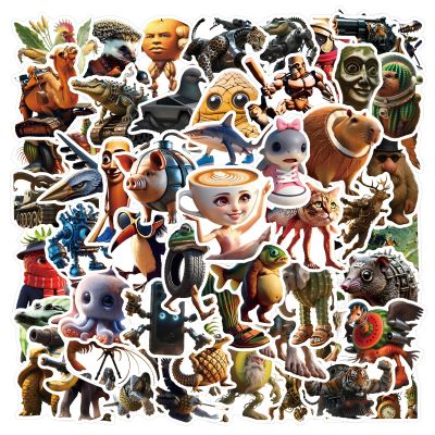 100 Pcs Italian Brainrot Funny Animals Stickers Bulk,American AI Tralalero Tralala Stickers Pack .Waterproof Vinyl Party Favors Decals Sticker for Water Bottles Laptop Phone